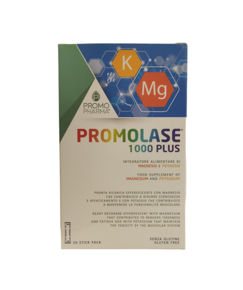 Promolase 1000 Plus 30 Stick - Integratore di Magnesio e Potassio