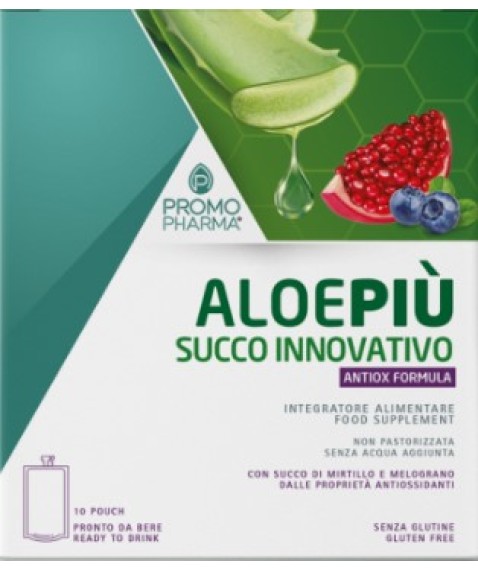 Aloe Più Succo Innovativo Antiox Formula 10 Pouch da 50 ml - Antiossidante e depurante