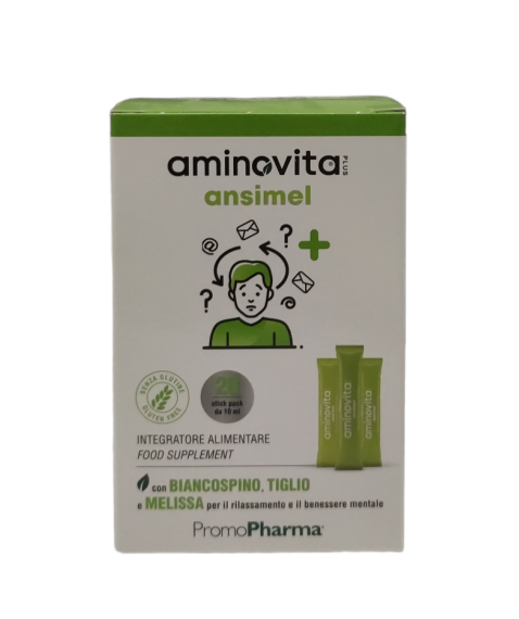 Aminovita Ansimel 20 Stick Pack da 10 ml - Per il rilassamento e il benessere mentale