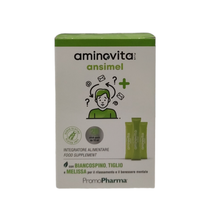 Aminovita Ansimel 20 Stick Pack da 10 ml - Per il rilassamento e il benessere mentale