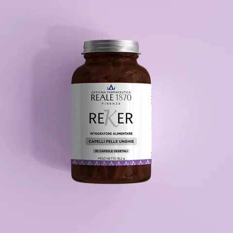 Reale 1870 Reker 30 Capsule Vegetali - Integratore alimentare per capelli pelle unghie