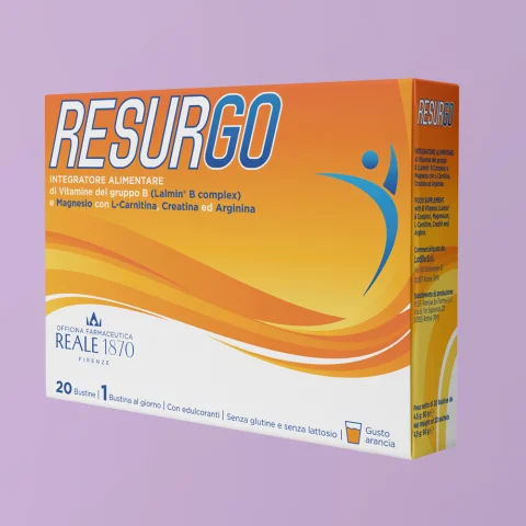 Reale 1870 Resurgo 20 Bustine - Integratore a base di Carnitina e Creatina contro la stanchezza Reale 1870 Resurgo 20 Bustine - Integratore a base di Carnitina e Creatina contro la stanchezza