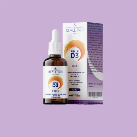 Reale 1870 Reale D3 Gocce 15 ml - Integratore alimentare a base di Vitamina D