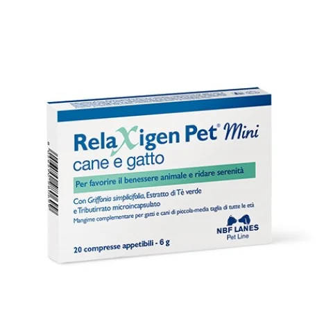 Relaxigen Pet Mini Cane e Gatto 20 Compresse - Per favorire il benessere animale e ridare serenità Relaxigen Pet Mini Cane e Gatto 20 Compresse - Per favorire il benessere animale e ridare serenità