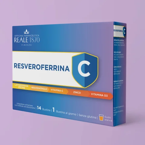 Reale 1870 Resveroferrina C 14 Bustine - Integratore per il benessere del sistema immunitario