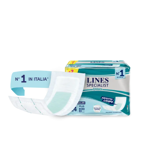 Lines Specialist Assorbenti Rettangolari PLUS Senza Barriera 30 Pezzi