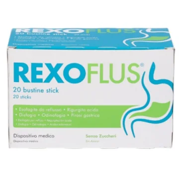 Rexoflus 20 Stick Dispositivo Medico per Riflusso Gastroesofageo