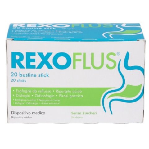 Rexoflus 20 Stick Dispositivo Medico per Riflusso Gastroesofageo