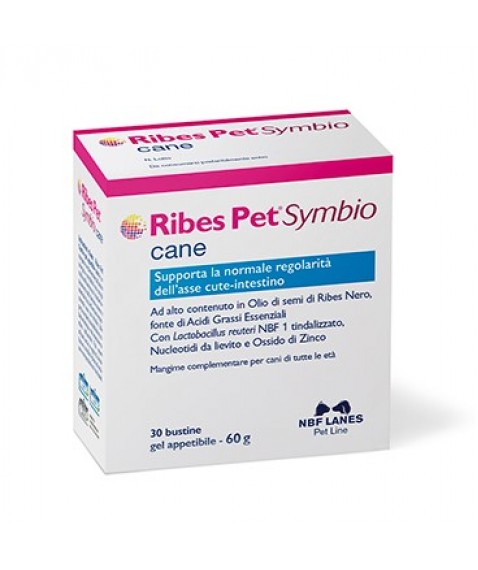 Ribes Pet Symbio Cane 30 Bustine - Supporta la normale regolarità cute-intestino