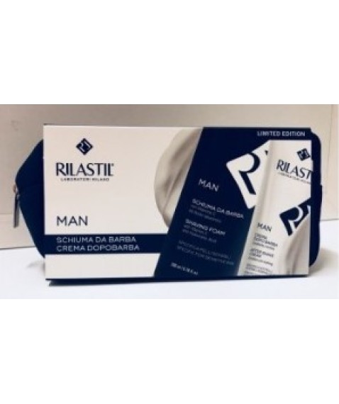 Rilastil Man Cofanetto Uomo Schiuma da Barba Dopobarba Pochette