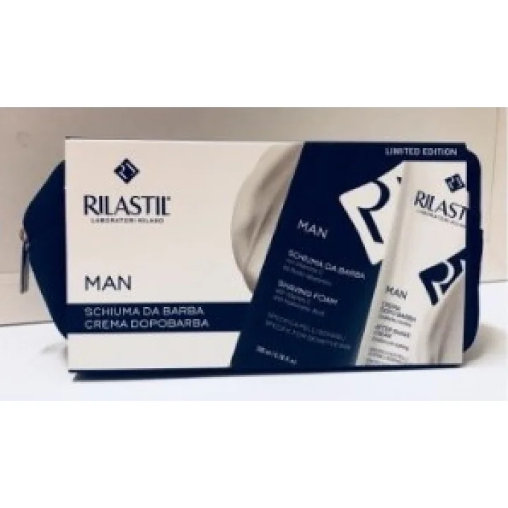 Rilastil Man Cofanetto Uomo Schiuma da Barba Dopobarba Pochette