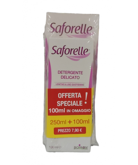 Saforelle Detergente Intimo Delicato Lenitivo e per Uso Quotidiano Confezione da 250 ml + 100 ml 