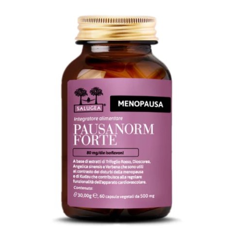 Salugea Pausanorm Forte 60 Capsule - Integratore per la menopausa senza soia Salugea Pausanorm Forte 60 Capsule - Integratore per la menopausa senza soia