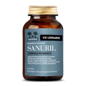 Salugea Sanuril Formula Potenziata 60 Capsule - Integratore per le vie urinarie