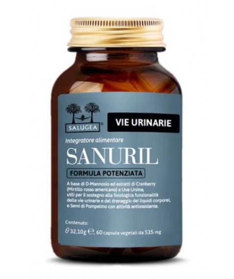 Salugea Sanuril Formula Potenziata 60 Capsule - Integratore per le vie urinarie