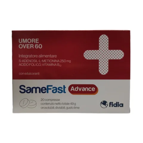 SameFast Advance 20 Compresse Orosolubili - Integratore alimentare per il tono dell'umore e per ridurre stanchezza e affaticamento