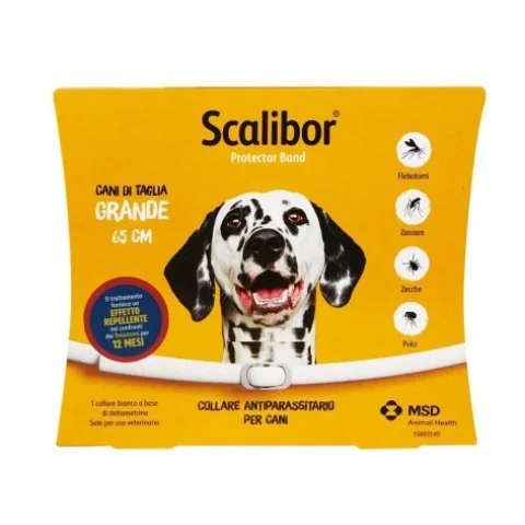 Scalibor Collare Protettivo Per Cani Taglia Grande 65 Cm Bianco - Antiparassitario per cani Scalibor Collare Protettivo Per Cani Taglia Grande 65 Cm Bianco - Antiparassitario per cani
