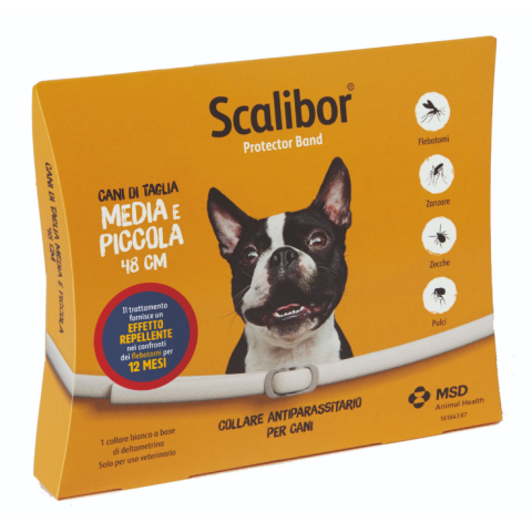 Scalibor Collare Antiparassitario Bianco 48 Cm Per Cani Taglia Media E Piccola Scalibor Collare Antiparassitario Bianco 48 Cm Per Cani Taglia Media E Piccola