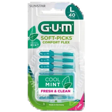 GUM SOFT PICK SCOVOLINI COOL MINT MISURA L 40 pezzi