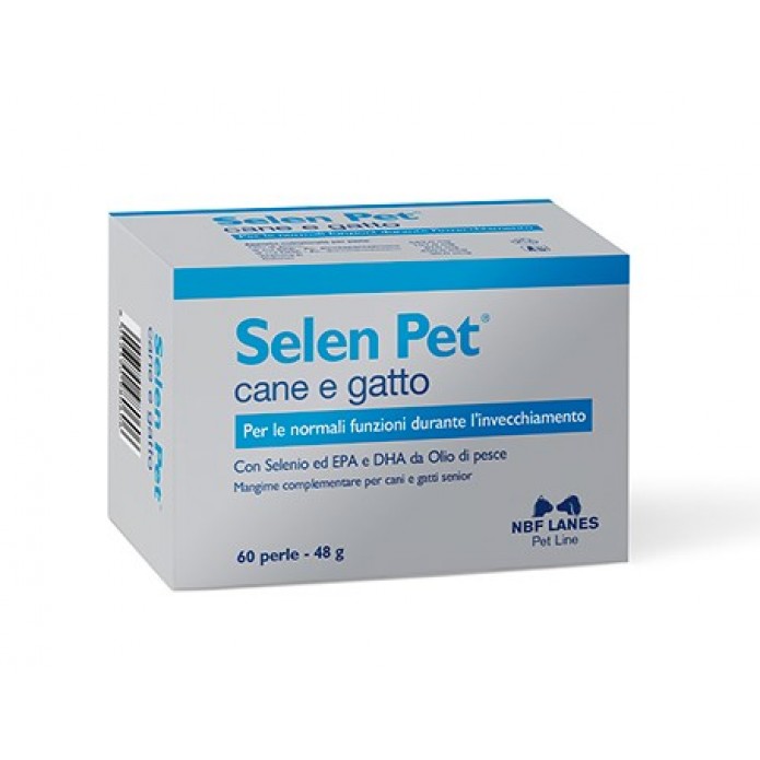Selen Pet Cane e Gatto 60 Perle - Per le normali funzioni durante l'invecchiamento