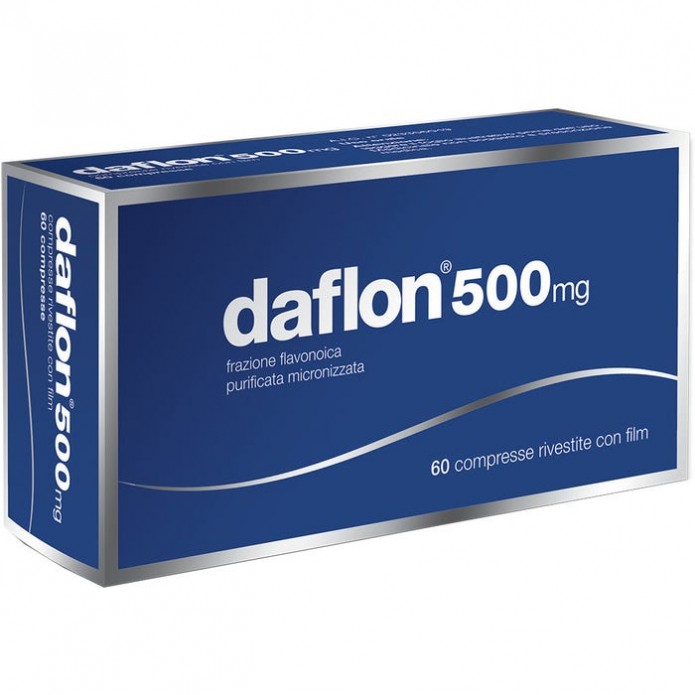 Daflon 60 compresse rivestite 500 mg Integratore per l'insufficienza venosa