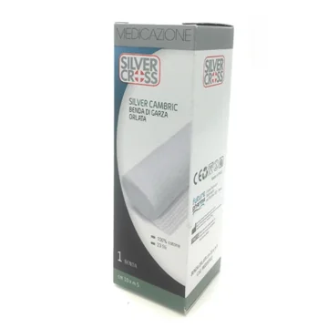 Silver Cross Silver Cambric 1 Benda di garza orlata 10 cm x 5 m