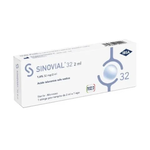 Sinovial 1,6% 32 mg/2 ml - Dispositivo visco-suppletivo delle articolazioni 1 siringa pre-riempita