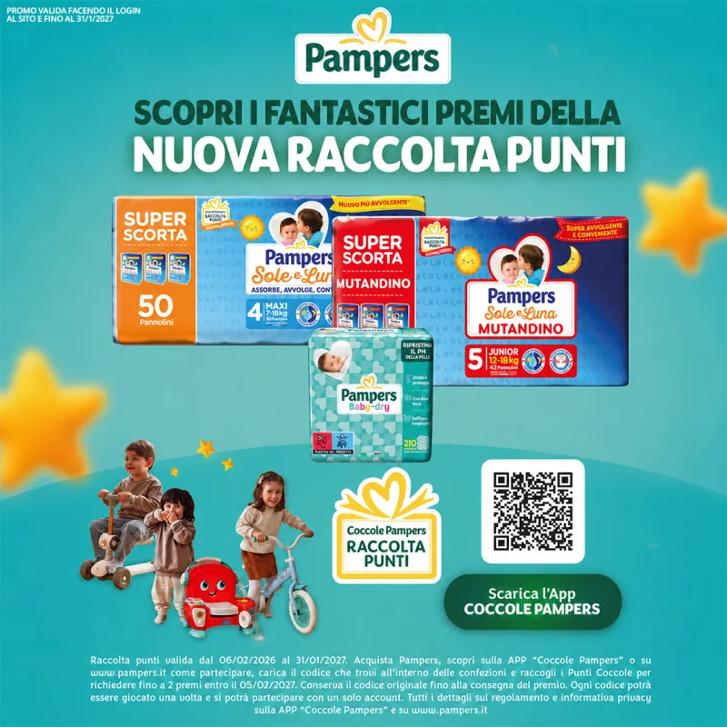 pampers settembre
