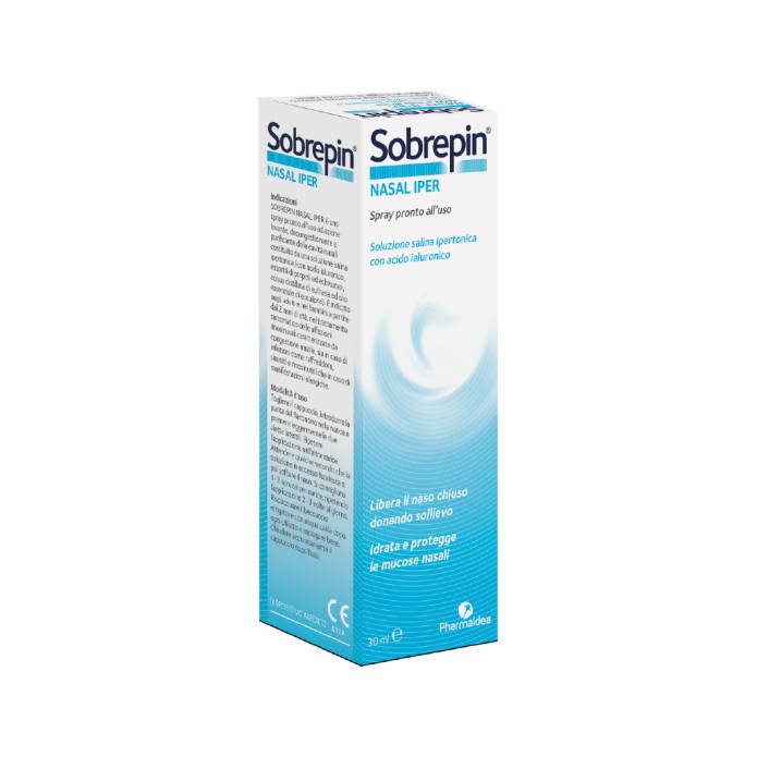 Sobrepin Nasal Iper Soluzione Ipertonica Spray con Estratti Naturali 30 ml