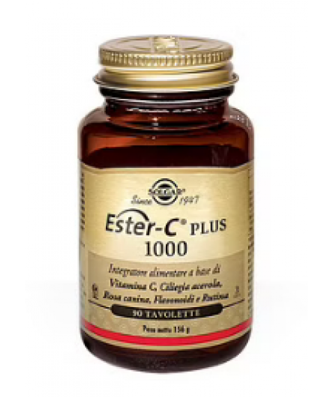 Solgar Ester C Plus 1000 90 Tavolette - Integratore alimentare a base di vitamina C non acida ad elevato assorbimento