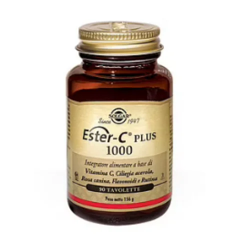 Solgar Ester C Plus 1000 90 Tavolette - Integratore alimentare a base di vitamina C non acida ad elevato assorbimento