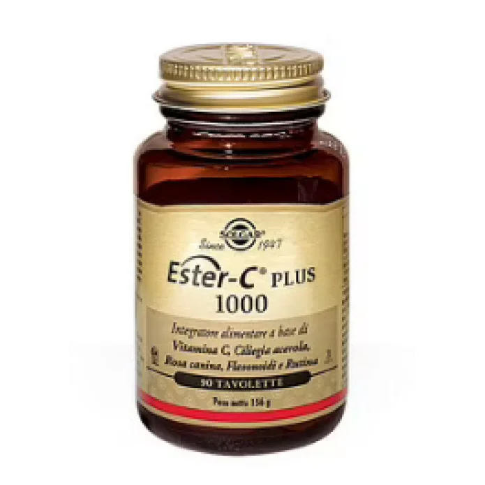 Solgar Ester C Plus 1000 90 Tavolette - Integratore alimentare a base di vitamina C non acida ad elevato assorbimento