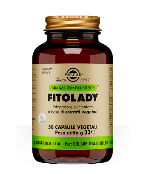 Solgar Fitolady 50 Capsule Vegetali - Integratore per sindrome premestruale e menopausa