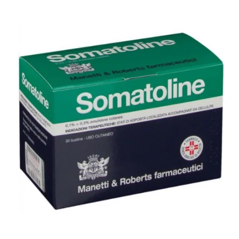 Somatoline Emulsione Cutanea per Adiposit&agrave; Localizzata e Cellulite 30 Bustine Monodose 0,1+ 0,3% Uso esterno