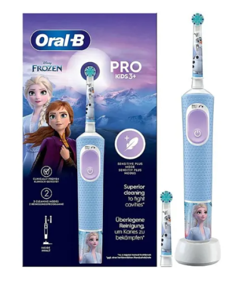 ORAL-B PRO KIDS 3+ SPAZZOLINO ELETTRICO DISNEY FROZEN + 1 TESTINA DI RICAMBIO