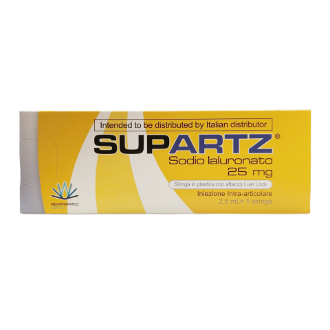 Supartz Iniezioni Intra-Articolari 1 Siringa Preriempita da 2,5 ml Supartz Iniezioni Intra-Articolari 1 Siringa Preriempita da 2,5 ml