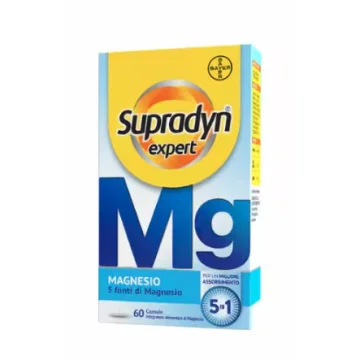 Supradyn Expert Magnesio 60 capsule - Integratore di Magnesio con 5 Tipi di Sali di Magnesio