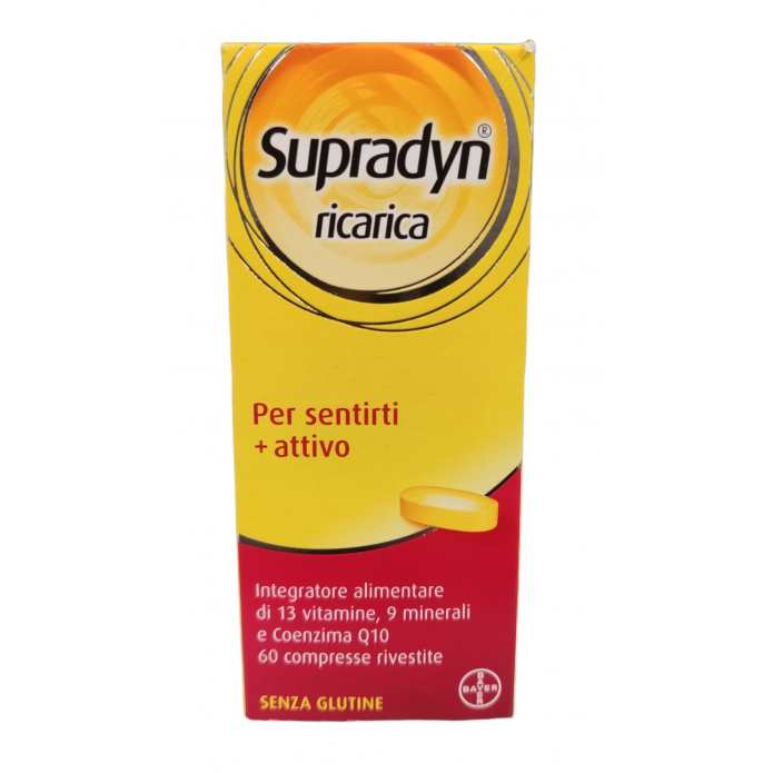 Supradyn Ricarica 60 Compresse Rivestite - Integratore vitamine e sali minerali contro stanchezza e affaticamento