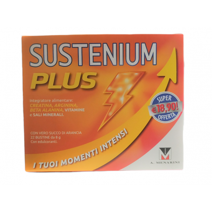 Sustenium Plus 22 Bustine - Integratore per combattere stanchezza e fatica