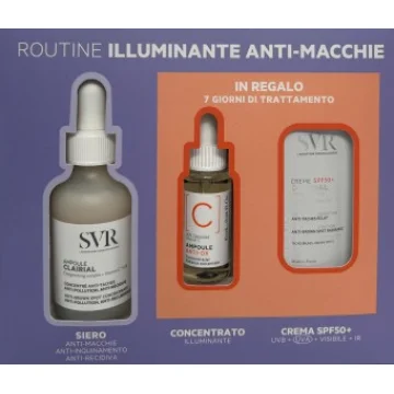 Svr clairial box routine illuminante anti-macchie 3 prodotti
