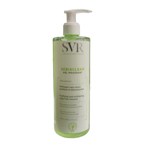 SVR Sebiaclear Gel Moussant Viso e Corpo 400 ml - Detergente senza sapone purificante e detossinante