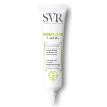SVR Sebiaclear Cicapeel Gel Viso 15 ml - Trattamento pelli impure contro punti neri e brufoli