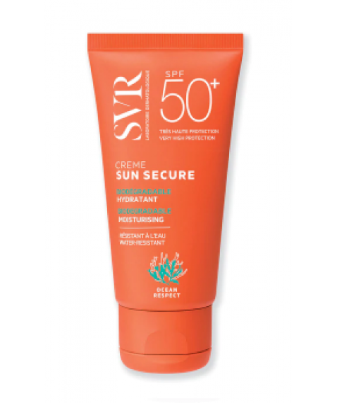 SVR Sun Secure Crema Solare Viso Idratante Biodegradabile SPF50+ 50 ml 