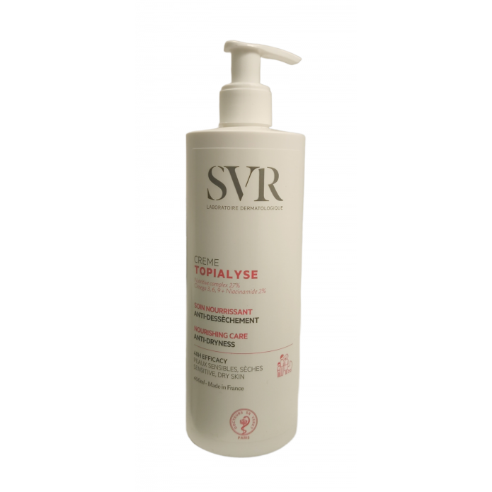 SVR Topialyse Crema New Viso e Corpo 400 ml - Trattamento nutriente anti-secchezza per pelle secca e sensibile