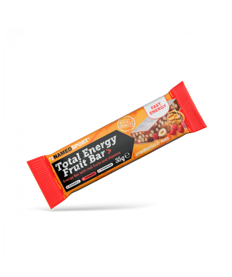 Named Sport Total Energy Fruit Bar Barretta Cranberry Nuts 35g