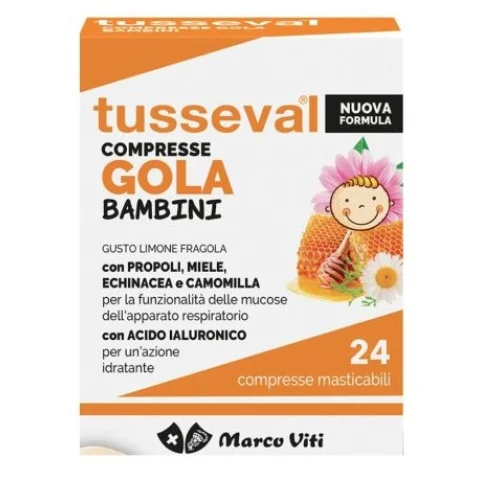 Tusseval Gola Bambini 24 compresse