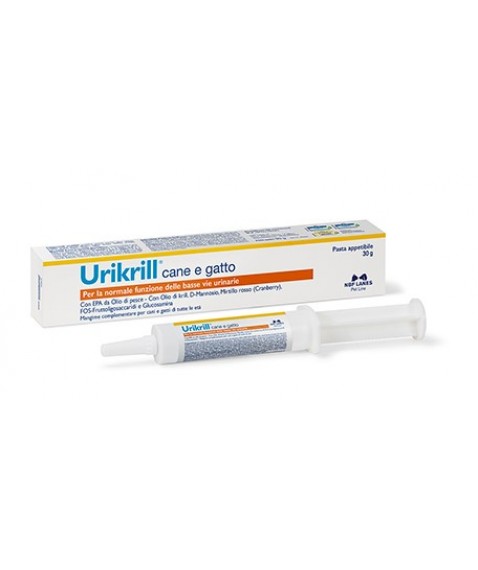 Ukrill Cane e Gatto Pasta 30 gr - Per la normale funzione delle basse vie urinarie