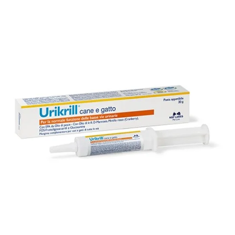 Ukrill Cane e Gatto Pasta 30 gr - Per la normale funzione delle basse vie urinarie