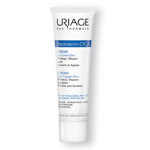 Uriage Bari&eacute;derm Cica-Crema Rame e Zinco per Pelle Sensibile e Irritata100 ml