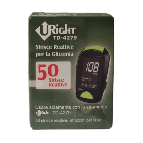 U-right Td 4279 50 Strisce Reattive per la Misurazione della Glicemia